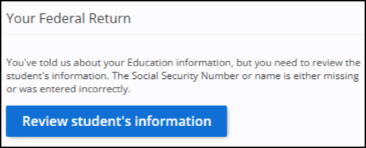 Incorrect SSN