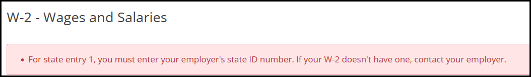 required state ID error